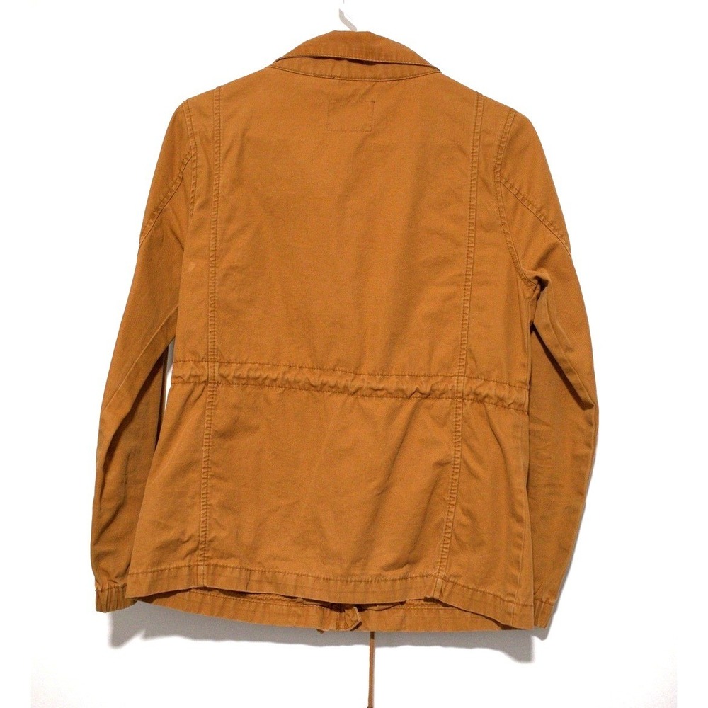 Old Navy Womens XS Tobacco Brown Utility Field Jacket Full Zip Drawstring Waist - Picture 8 of 8